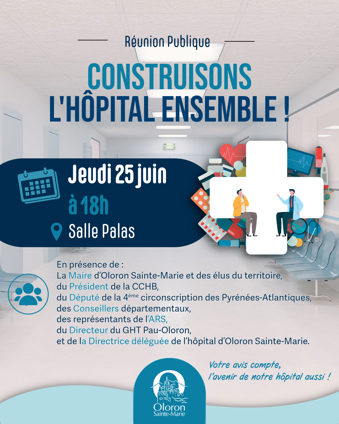 REUNION PUBLIQUE - CONSTRUISONS L'HOPITAL ENSEMBLE !